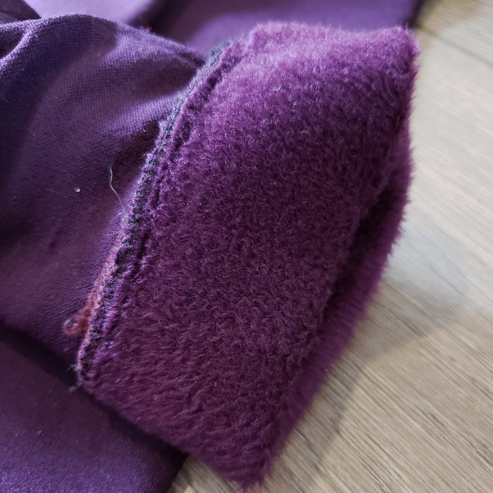 DONATED// Dark purple fleece lined leggings - Picture 7 of 7